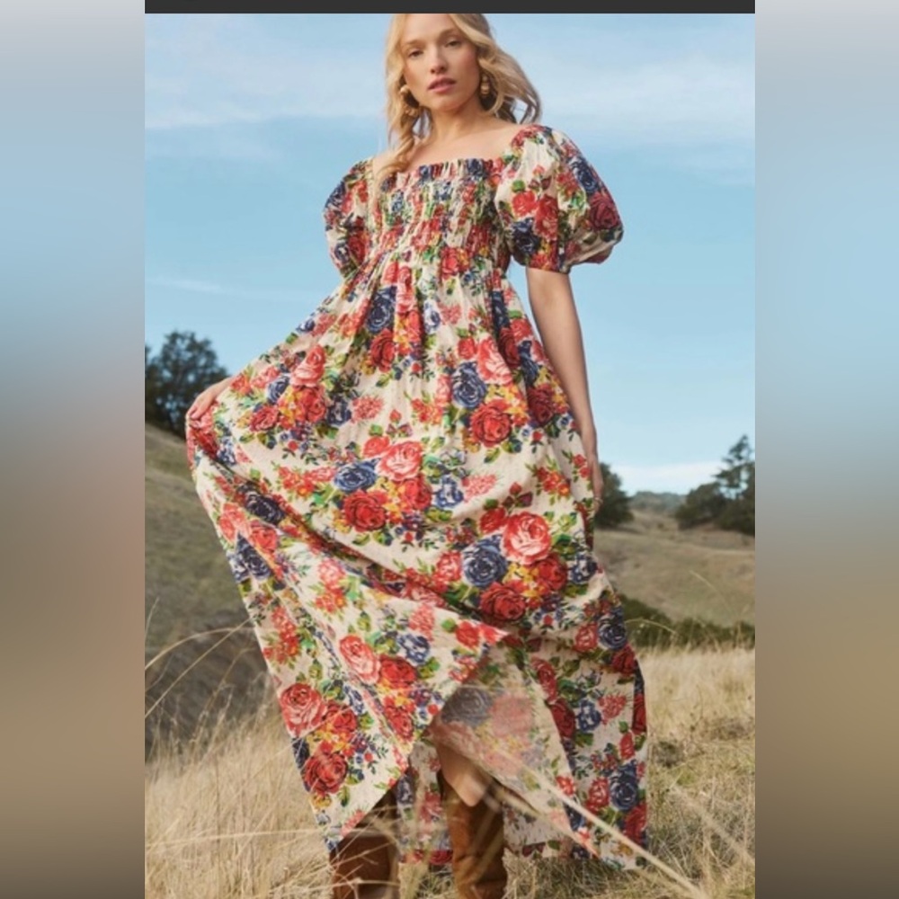NWT Eddy Floral Maxi Dress — 100% cotton, medium